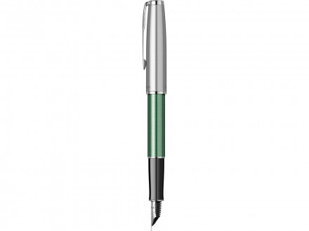 Перьевая ручка Parker Sonnet Essentials Green SB Steel CT, перо: F, цвет чернил: black, в подарочной упаковке.