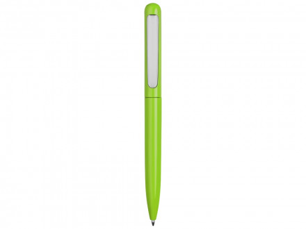 Ручка металлическая шариковая Skate, зеленое яблоко/серебристый