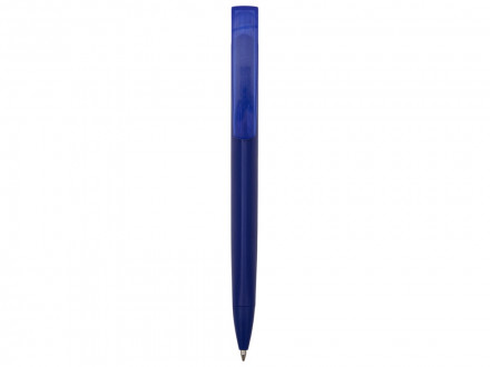 Ручка шариковая пластиковая Trinity K Transaprent Recy, темно-синий