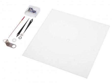 Часы настенные квадратные из стекла 28х28 см Nile