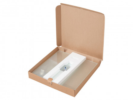 Часы настенные квадратные из стекла 28х28 см Nile