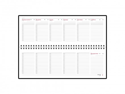 Планинг недатированный Бумвинил, синий