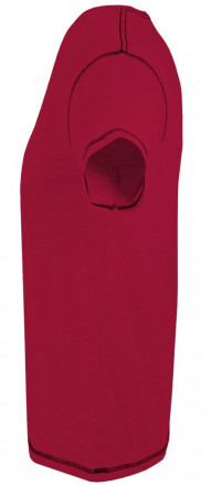 Футболка мужская с контрастной отделкой Mustang 150, красная с черным