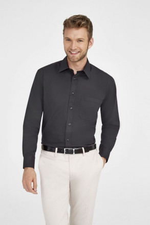 Рубашка мужская с длинным рукавом BRADFORD красная