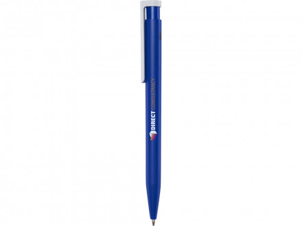 Шариковая ручка Unix из переработанной пластмассы, черные чернила - Ярко-синий