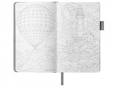 Блокнот Vision Trend А5 в твердой обложке, серый