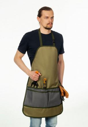 Фартук садовый Garden Chef, темный хаки