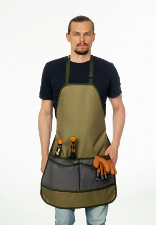 Фартук садовый Garden Chef, темный хаки