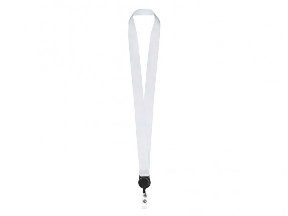 Ланъярд 2,5 см с ретрактором, черный