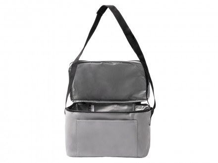 Сумка-холодильник из искусственной кожи с регулируемыми ручками Дэнвер (DENVER), серый