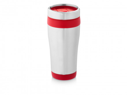 Термостакан Elwood c изоляцией, серебристый/красный
