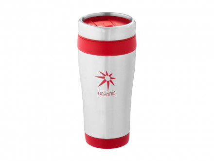 Термостакан Elwood c изоляцией, серебристый/красный