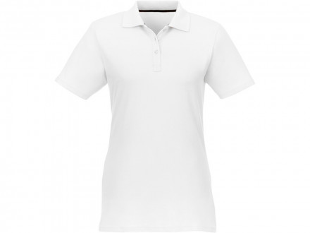Женское поло Helios с коротким рукавом, белый