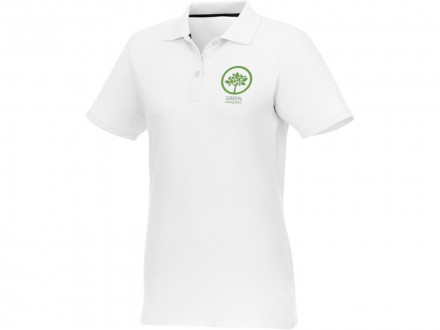 Женское поло Helios с коротким рукавом, белый
