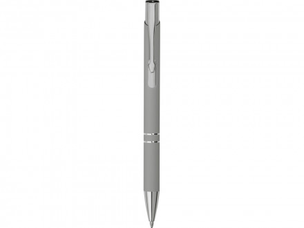Ручка металлическая шариковая C1 софт-тач, серый