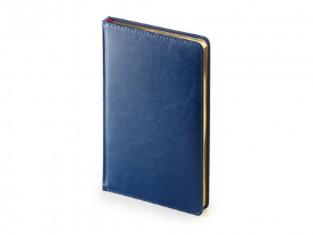 Ежедневник недатированный А4 Sidney Nebraska, синий (золотой обрез)