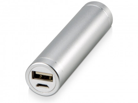 Портативное зарядное устройство Олдбери, 2200 mAh, серебристый