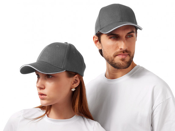 Бейсболка Cancun, темно-серый/белый