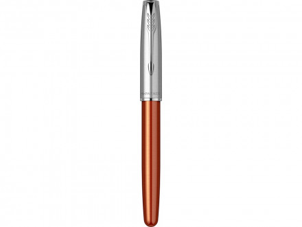 Перьевая ручка Parker Sonnet Essentials Orange SB Steel CT, перо: F, цвет чернил black, в подарочной упаковке.