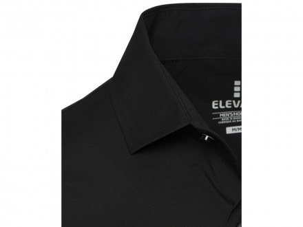 Carnelian мужская рубашка из поплина - сплошной черный