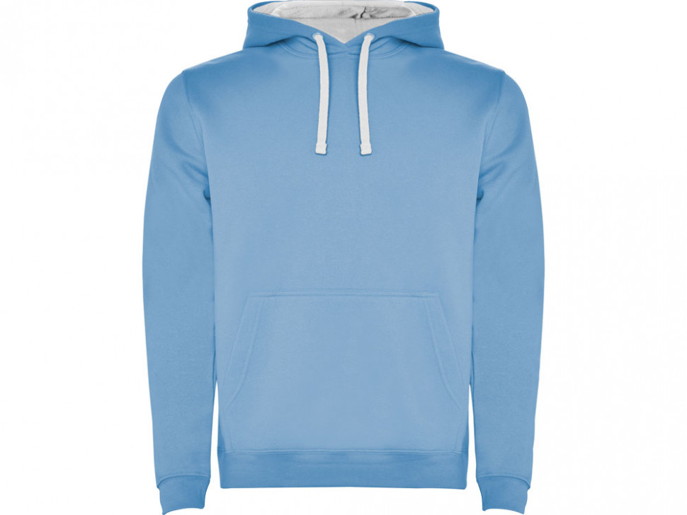 Толстовка с капюшоном Urban мужская, небесно-голубой/белый