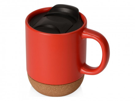 Подарочный набор c пледом, кружкой и вареньем, красный