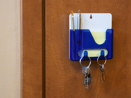 Подставка под ручки  Навесная, синий