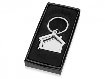 Брелок Избушка, серебристый (Р)