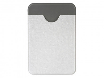 Чехол-картхолдер Favor на клеевой основе на телефон для пластиковых карт и и карт доступа, белый