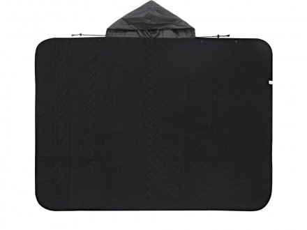 Пончо Cappy с капюшоном на липучке в мешке, черный