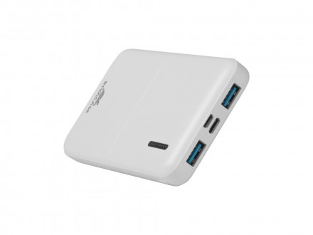 RIVACASE VA2532 (10000 мАч) QC/PD 20W внешний аккумулятор с дисплеем, белый 12/48