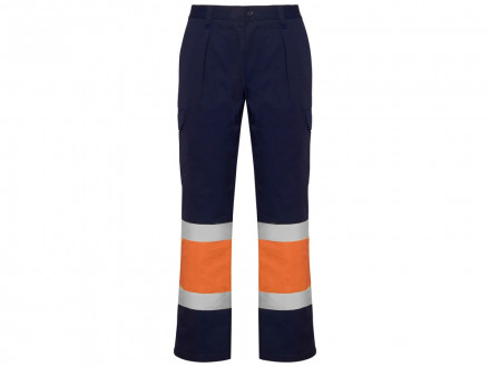 Брюки Soan, нэйви/неоновый оранжевый