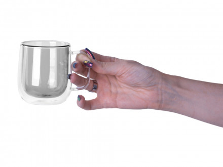 Цветная кружка Ubud с двойными стенками, черный