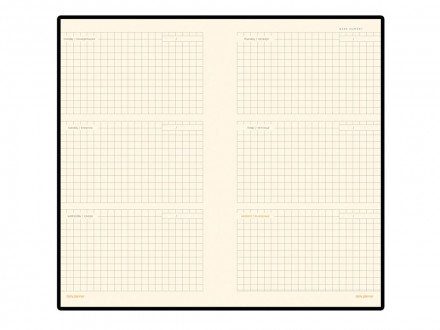 Еженедельник недатированный А6 Metropol, оранжевый (Р)