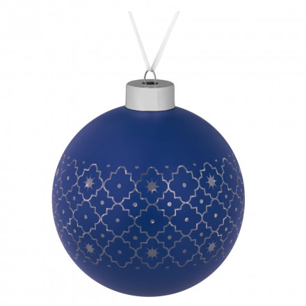 Елочный шар Chain, 10 см, синий