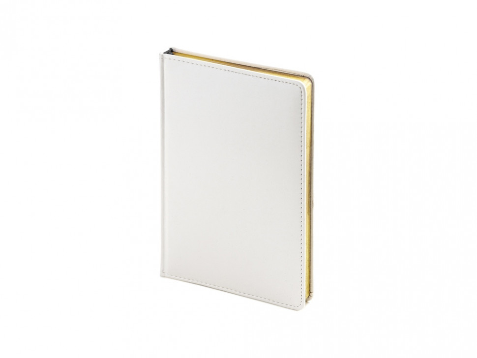 Ежедневник недатированный А5 Sidney Nebraska, белый (золотой обрез)