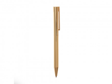 Ручка металлическая шариковая Bergamo, золотистый