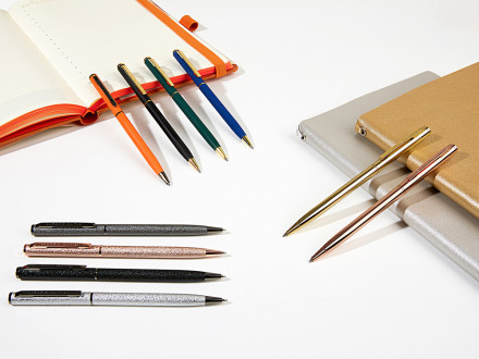 Ручка шариковая автоматическая BrunoVisconti® PALERMO цвет корпуса золотой, 0.7 мм