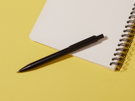 Ручка металлическая шариковая Groove M Recy, черный