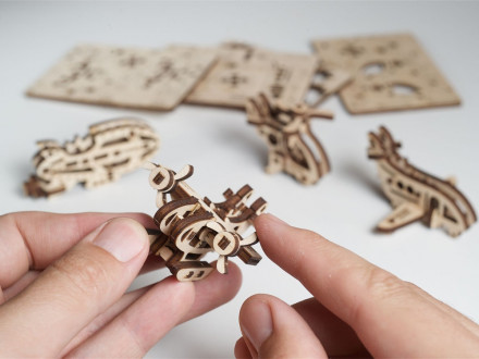 3D-ПАЗЛ UGEARS Фиджет Самолёты