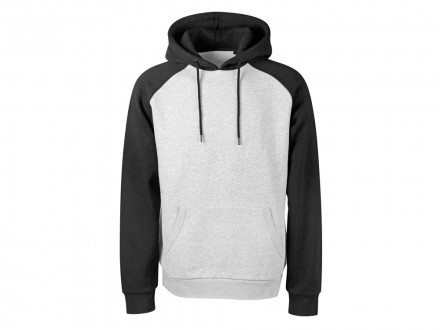 Толстовка с капюшоном Dublin мужская, черный/серый меланж