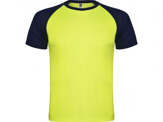Спортивная футболка Indianapolis детская, неоновый желтый/нэйви