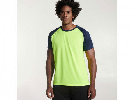 Спортивная футболка Indianapolis детская, неоновый желтый/нэйви