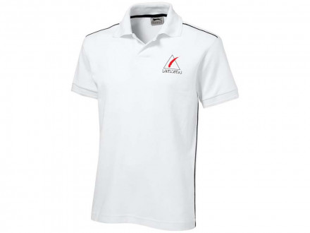 Рубашка-поло Backhand мужская белый/темно-синий