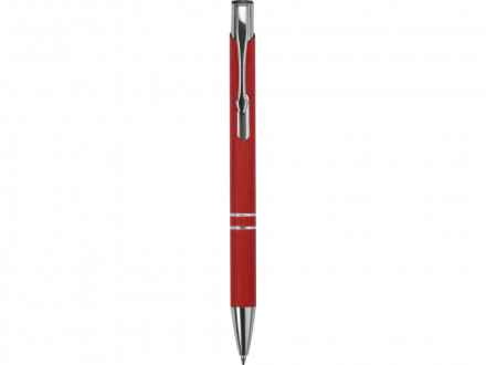 Ручка металлическая шариковая C1 софт-тач, красный