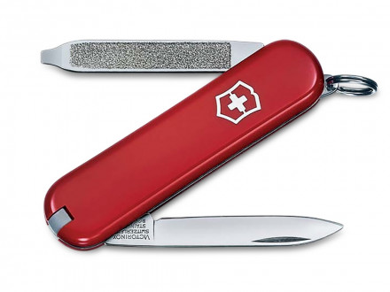Нож-брелок VICTORINOX Escort, 58 мм, 6 функций, красный