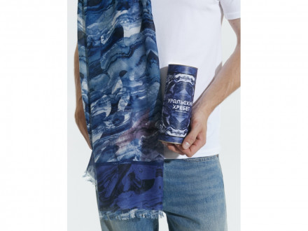 Шарф/ Палантин Уральский хребет