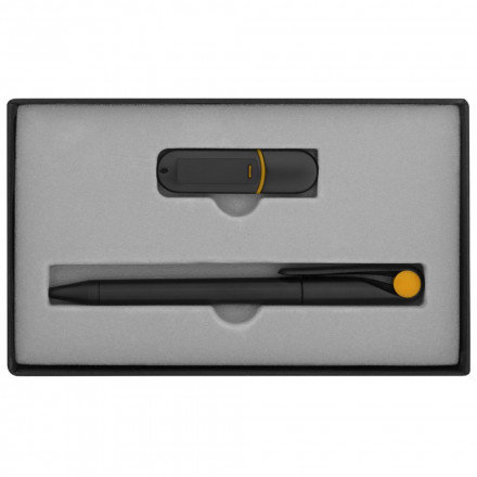 Набор YourDay Black, черно-желтый