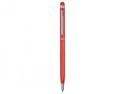 Ручка-стилус металлическая шариковая Jucy, красный