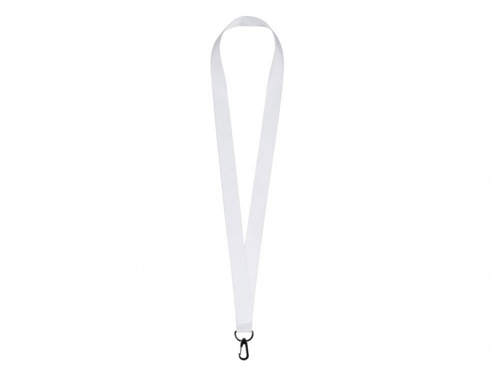 Ланъярд 2 см под сублимацию с трендовым карабином, черный